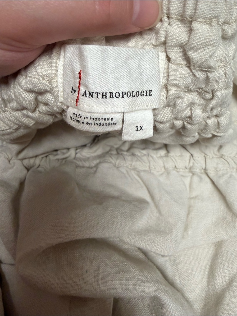 Anthropologie Somerset 100%
Linen Pull-On Pants Tan size 3XL - Picture 8 of 8